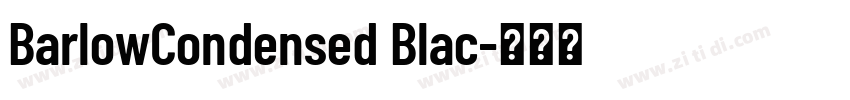 BarlowCondensed Blac字体转换
